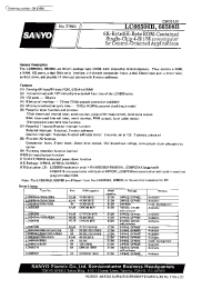 Datasheet LC66506B manufacturer Sanyo